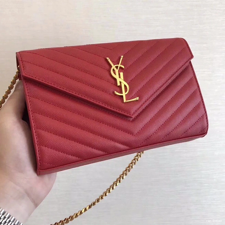 Repzbay REP YSL CHAIN WALLET MATELASSÉ CASSANDRE 0728